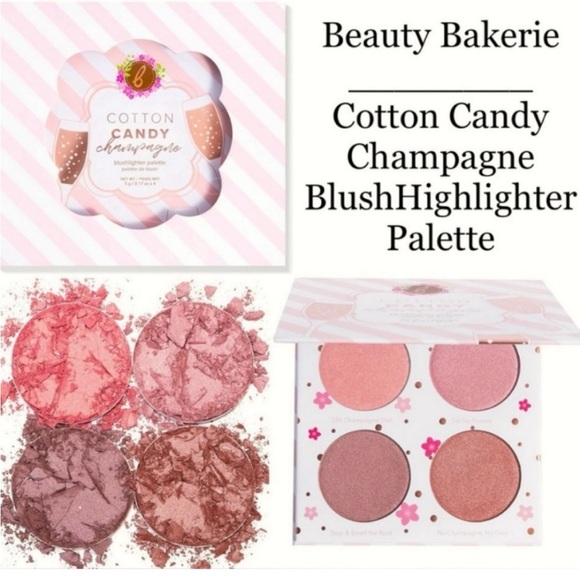 Beauty Bakerie Other - NWT Beauty Bakerie Cotton Candy Champagne Blush Highlighter Palette. 4 colors